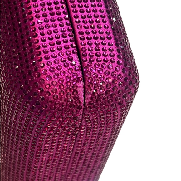 Sparkling Pink Clutch with few missing stones & scraped on one corner visible - Picture 4 of 14